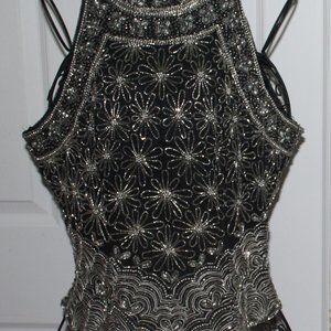 Papell Boutique Evening beaded shirt